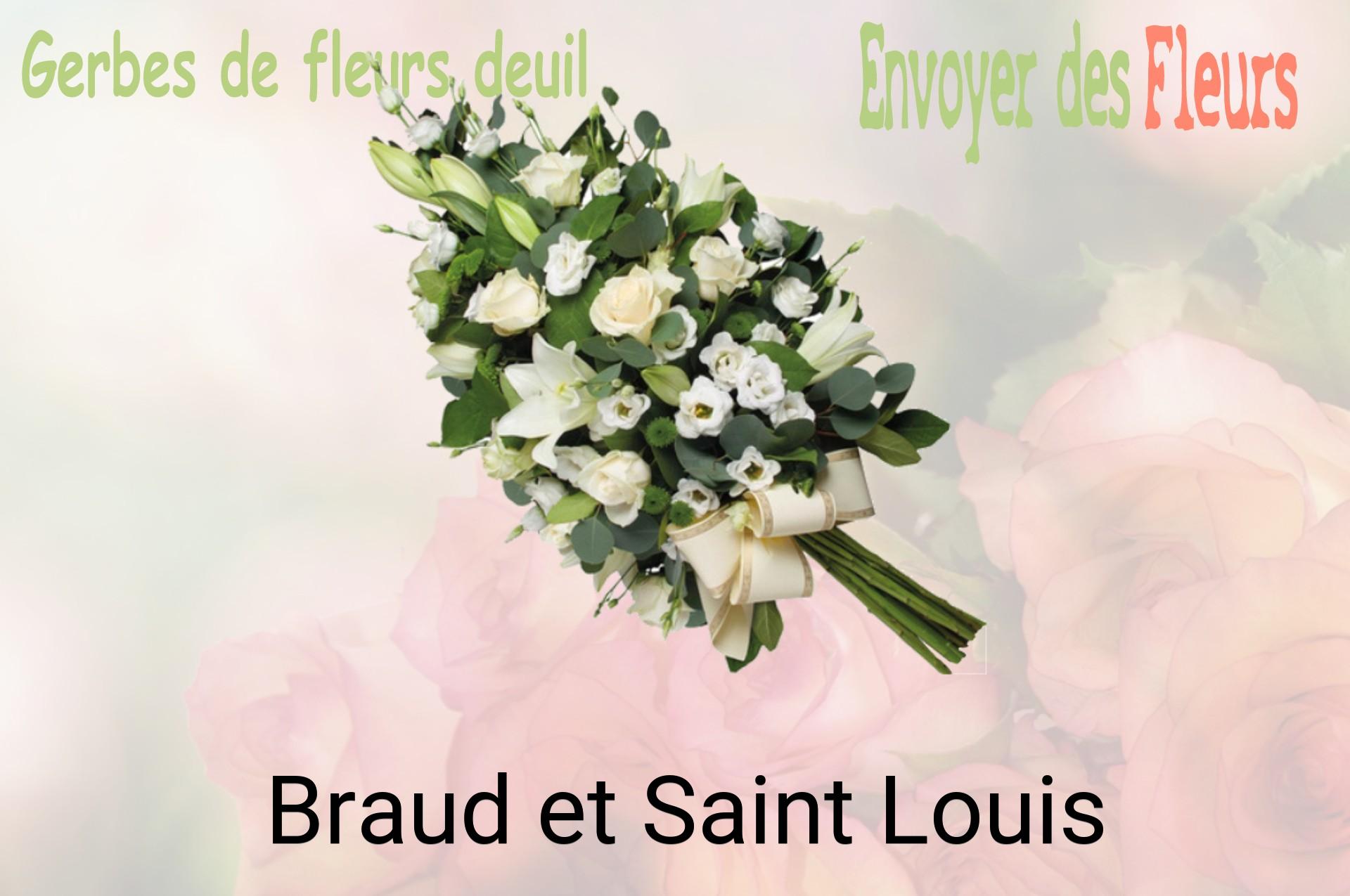 Gerbe de fleurs de deuil livrée à Braud-et-Saint-Louis